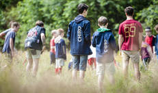 Foto in het gras
