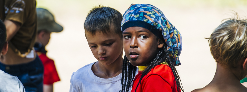 Chirokinderen op bivak