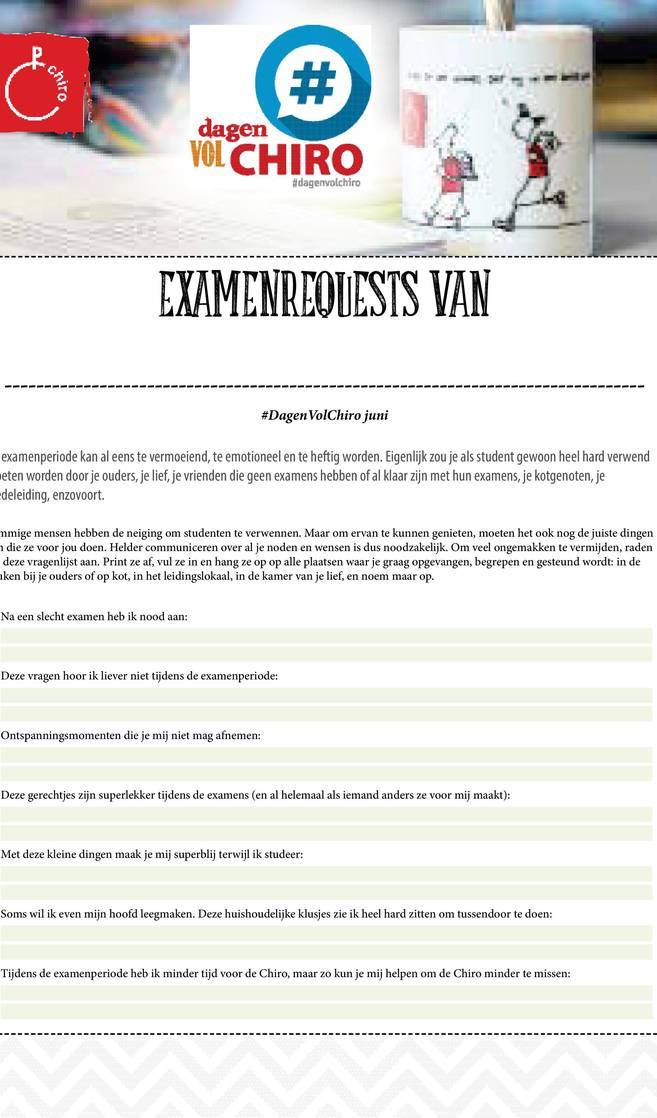 dagenvolchiro examenrequest