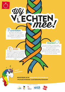 affiche Wij V(l)echten mee!